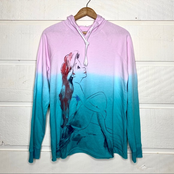 Disney Tops - DISNEY Ariel Little Mermaid Hooded Sweatshirt